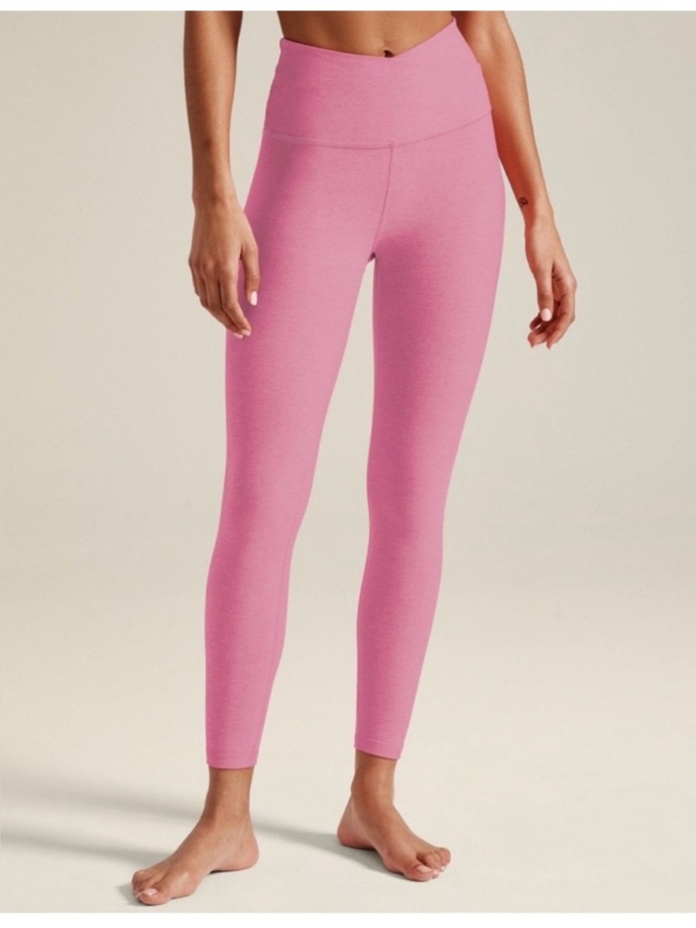 Beyond Yoga Cross Pink Leggings